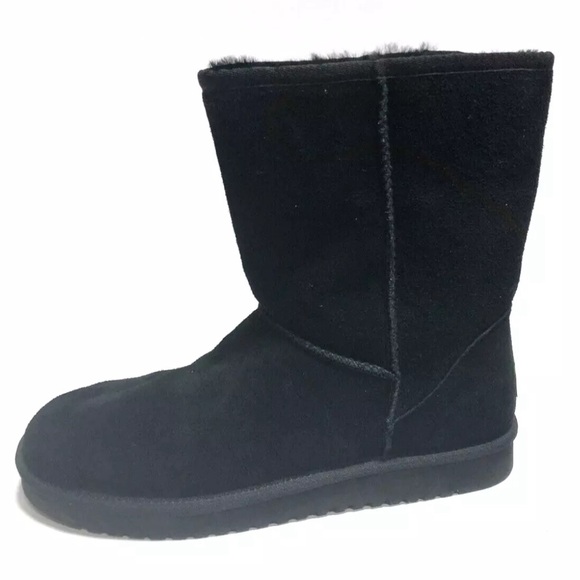 Koolaburra Men's Burra Short Winter Boot Black Size 10M - Picture 1 of 6